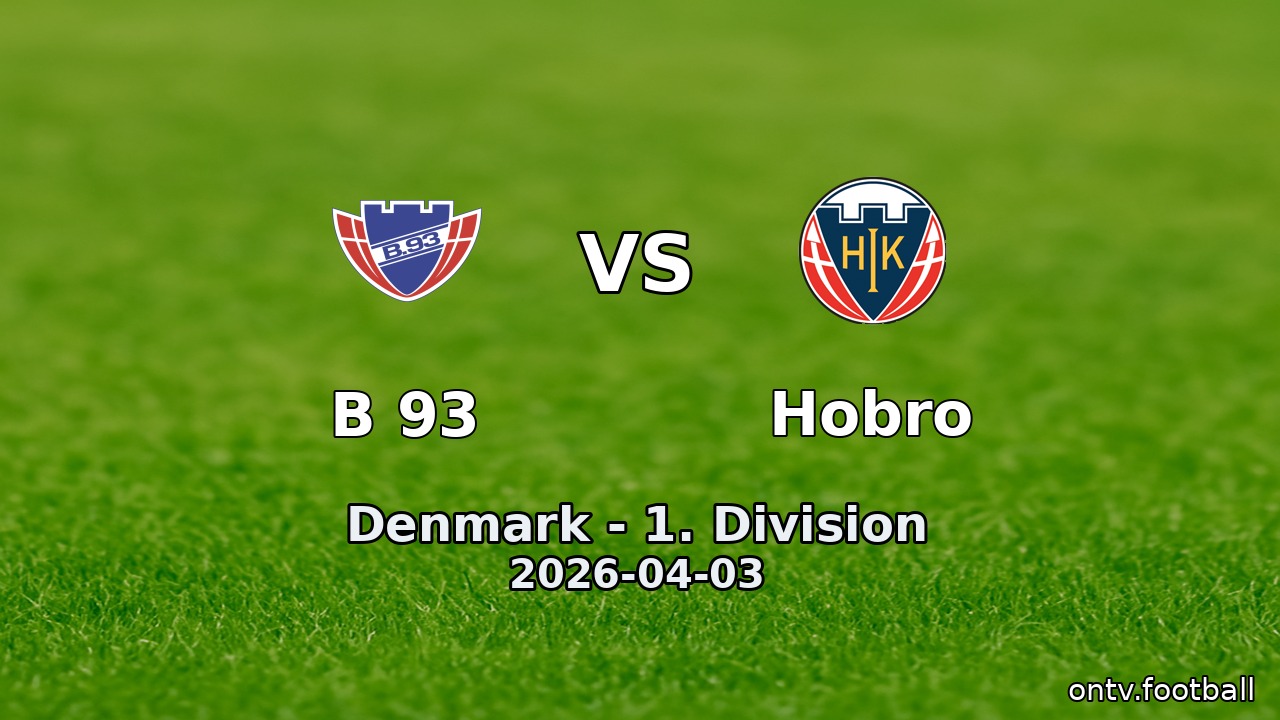 B 93 vs Hobro