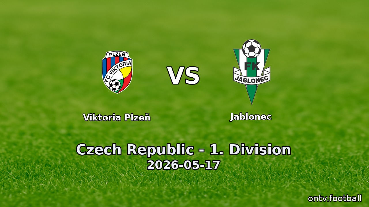 Viktoria Plzeň vs Jablonec
