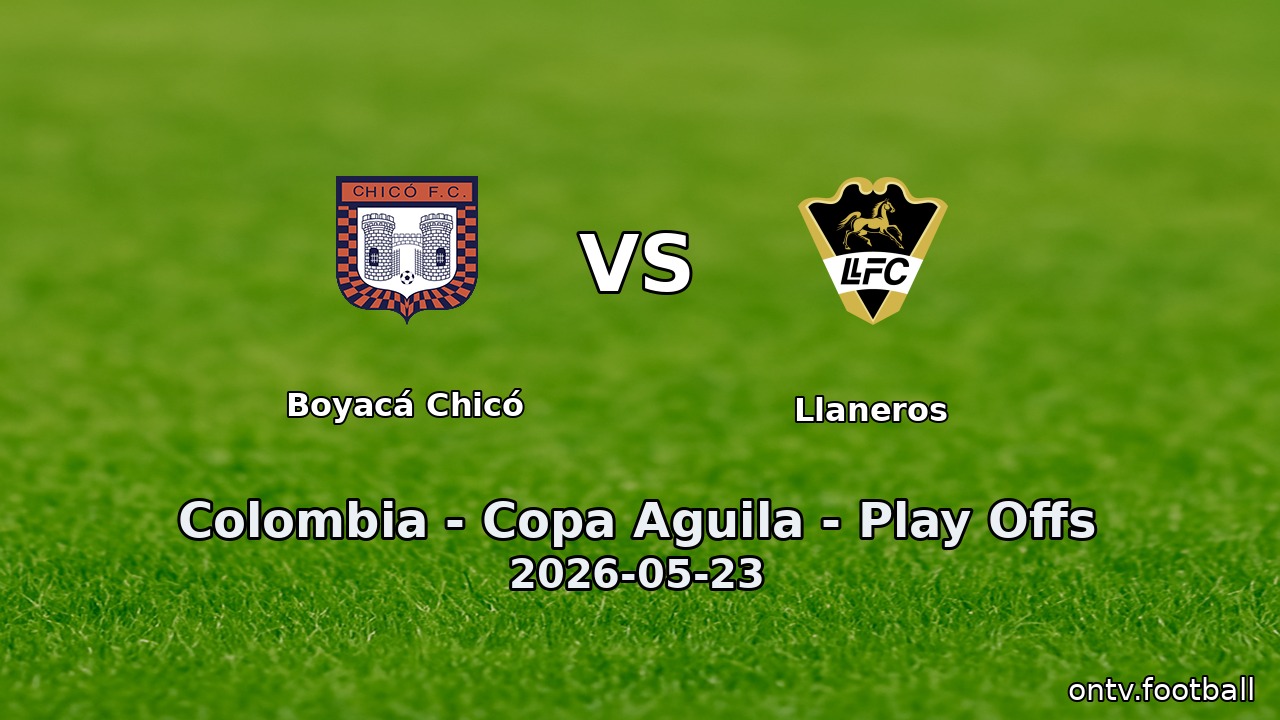 Boyacá Chicó vs Llaneros