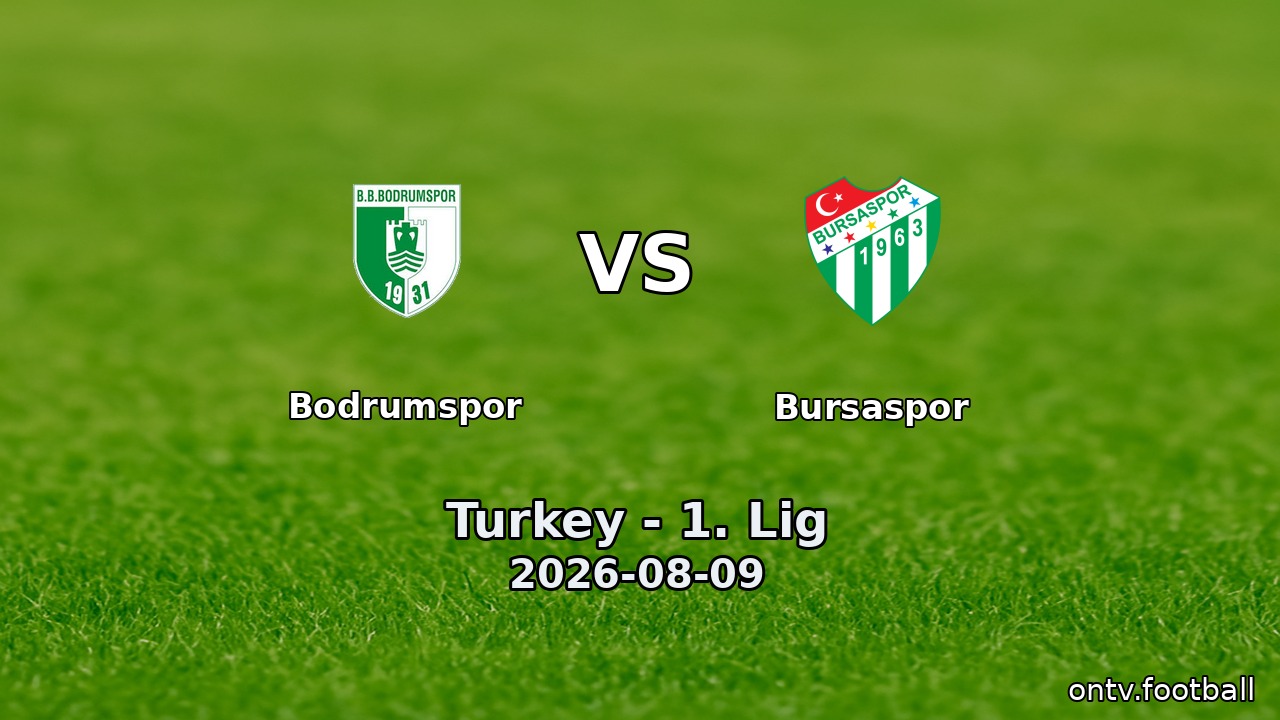 Bodrumspor vs Bursaspor