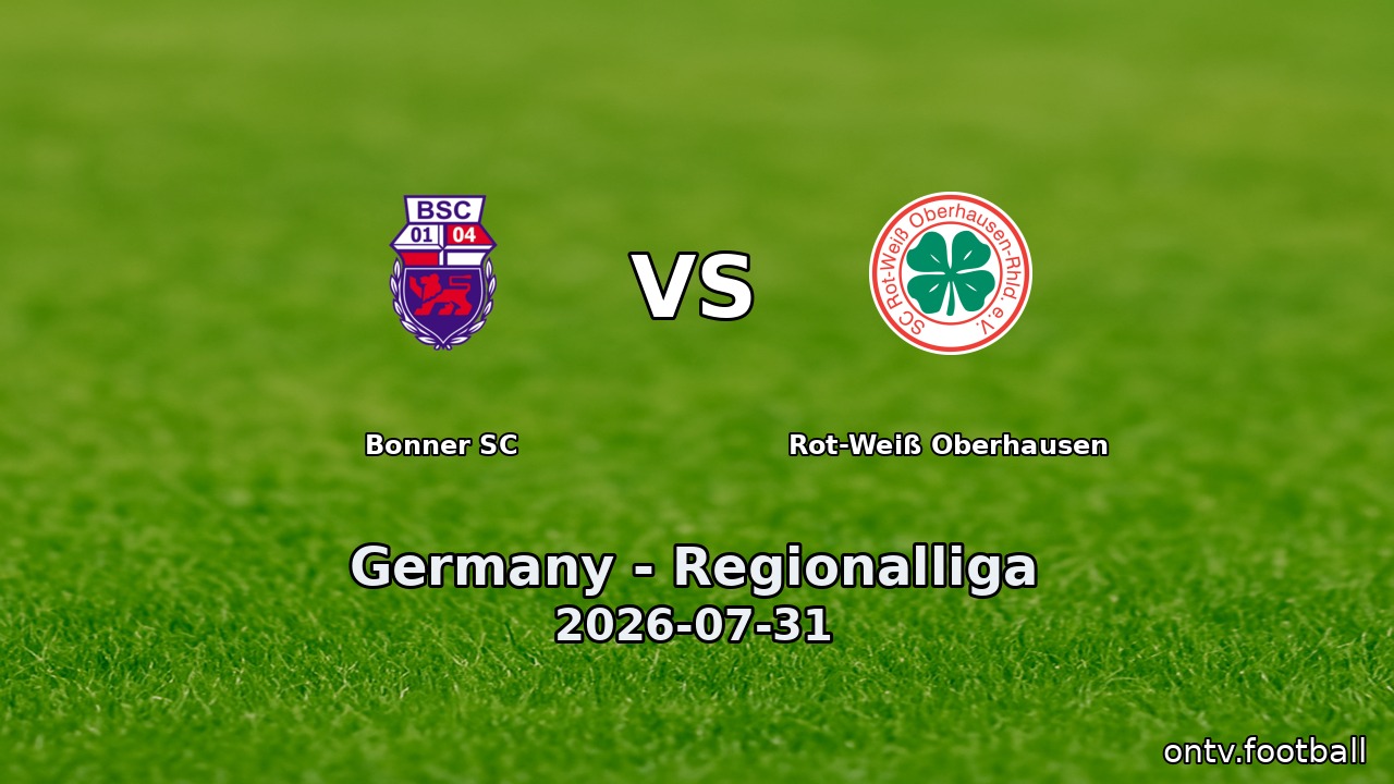 Bonner SC vs Rot-Weiß Oberhausen