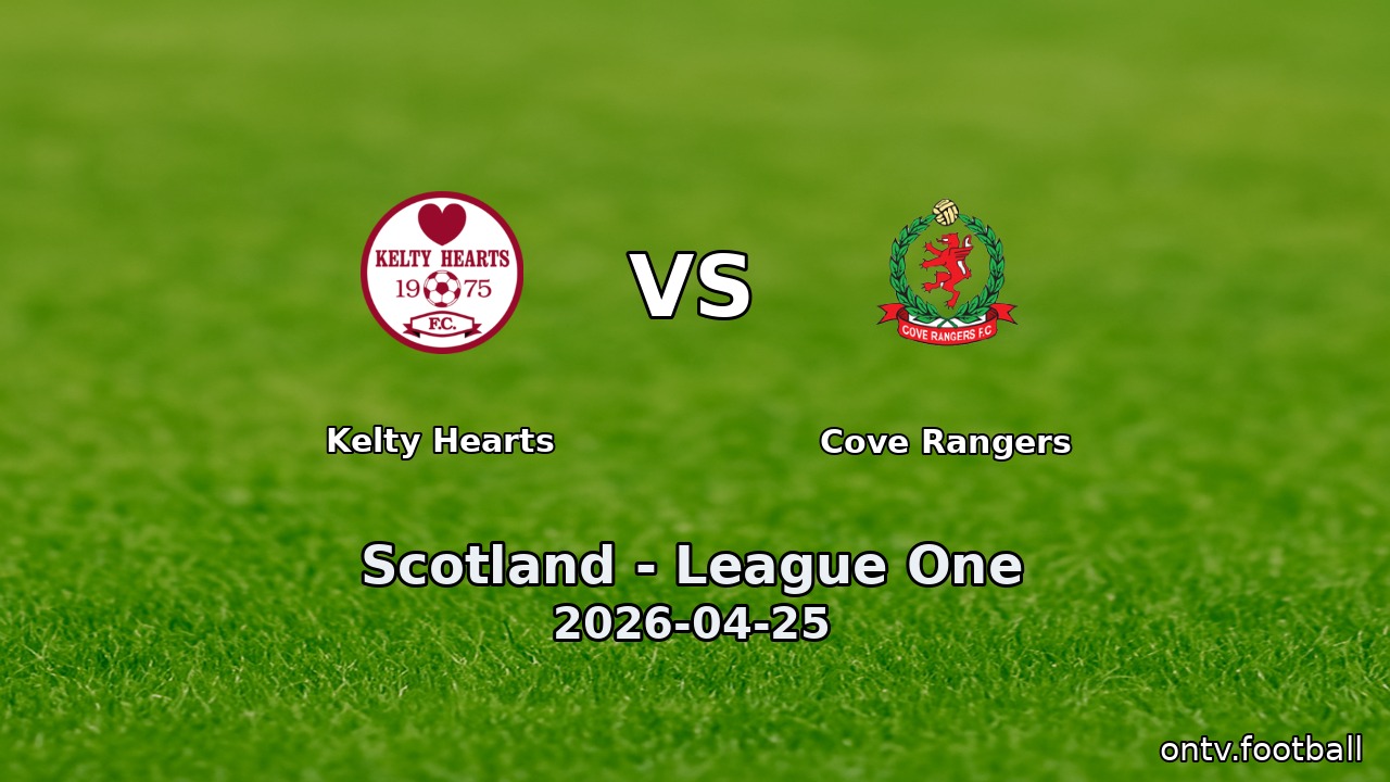Kelty Hearts vs Cove Rangers