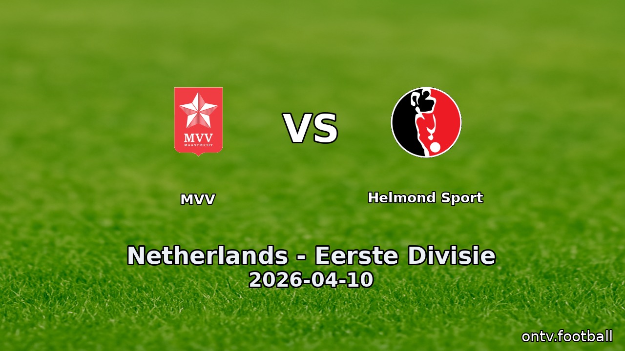 MVV vs Helmond Sport