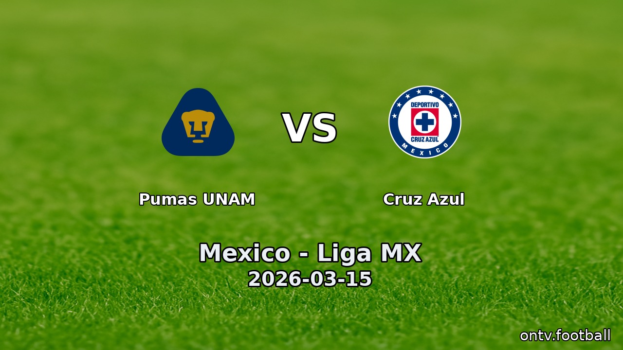 Pumas UNAM vs Cruz Azul