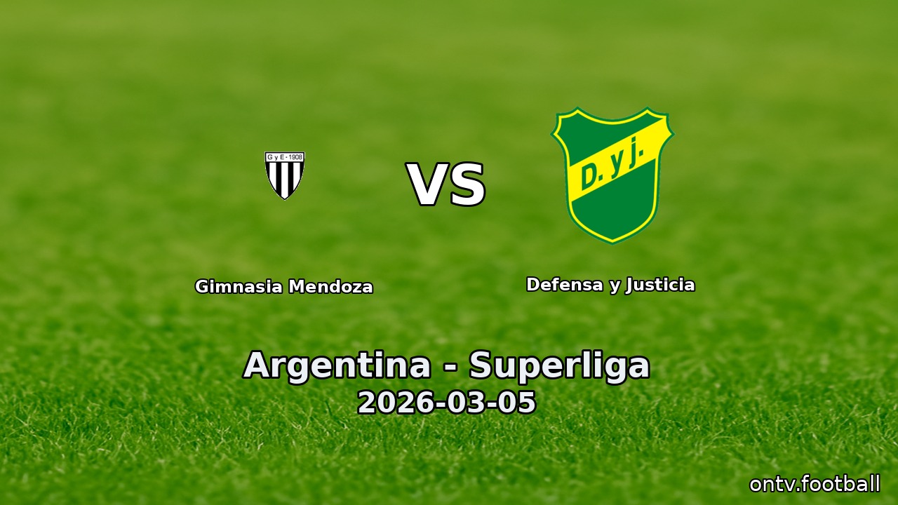 Gimnasia Mendoza vs Defensa y Justicia
