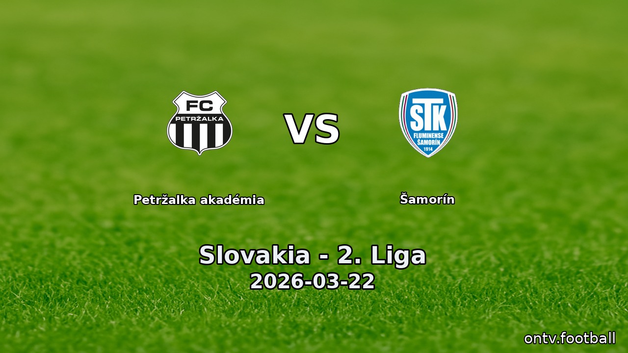 Petržalka akadémia vs Šamorín