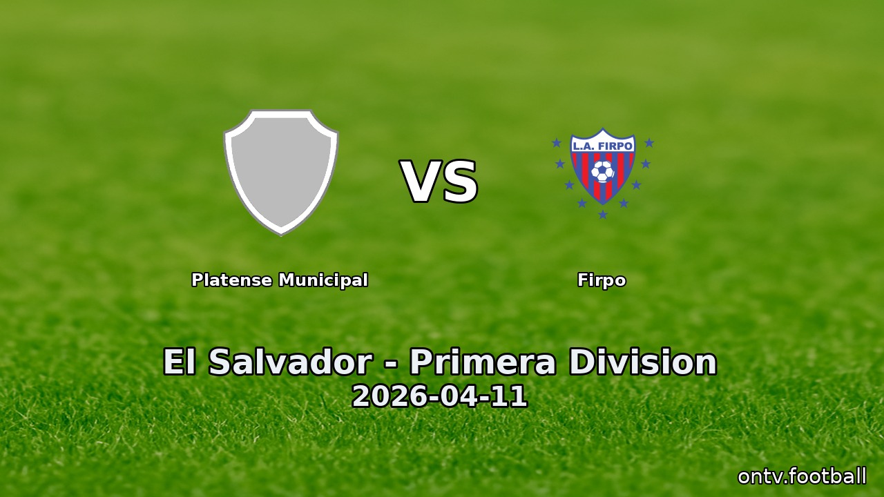 Platense Municipal vs Firpo