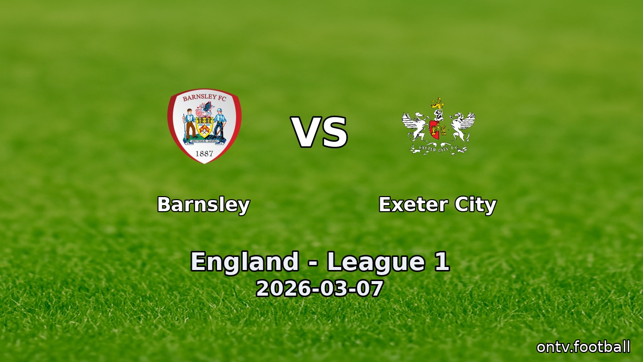 Barnsley vs Exeter City