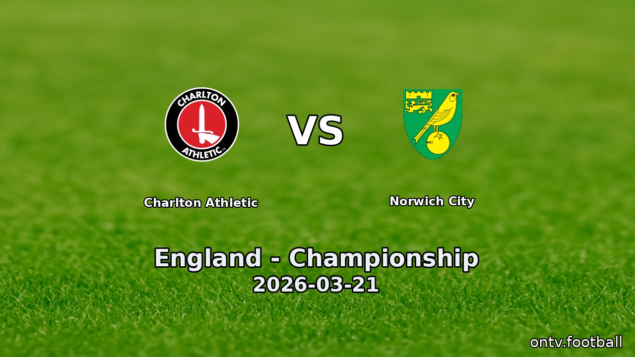 Charlton Athletic vs Norwich City
