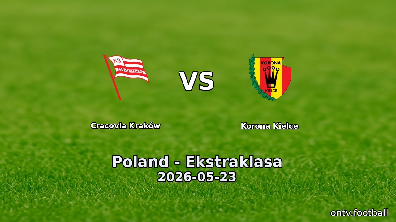 Cracovia Kraków vs Korona Kielce