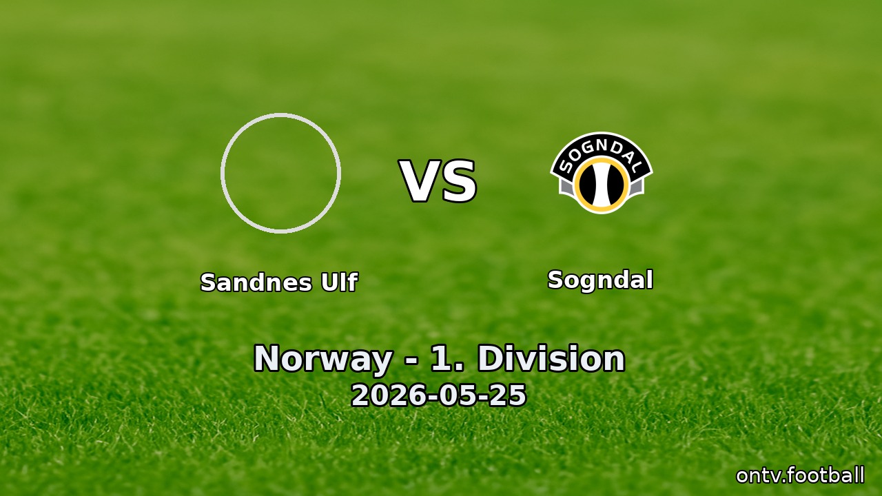Sandnes Ulf vs Sogndal