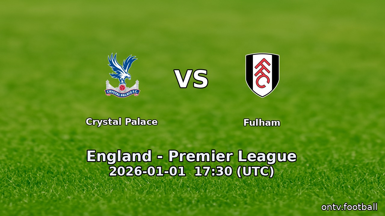 Crystal Palace vs Fulham
