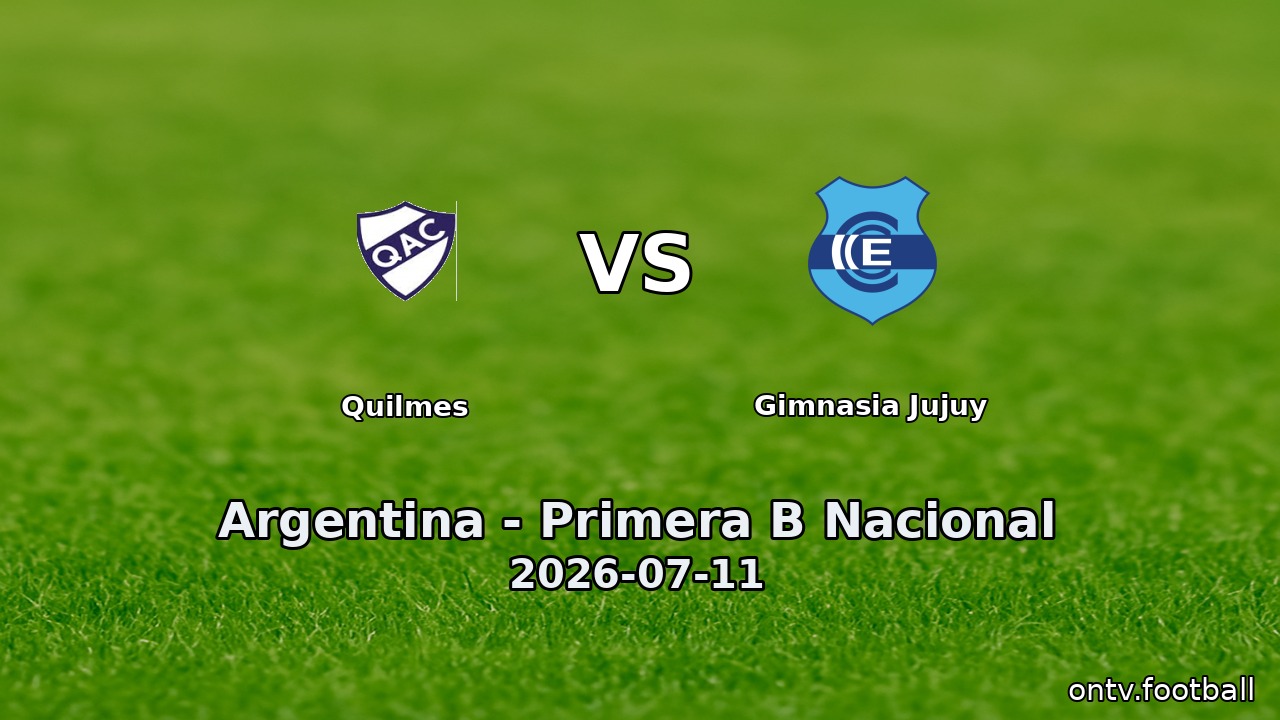 Quilmes vs Gimnasia Jujuy