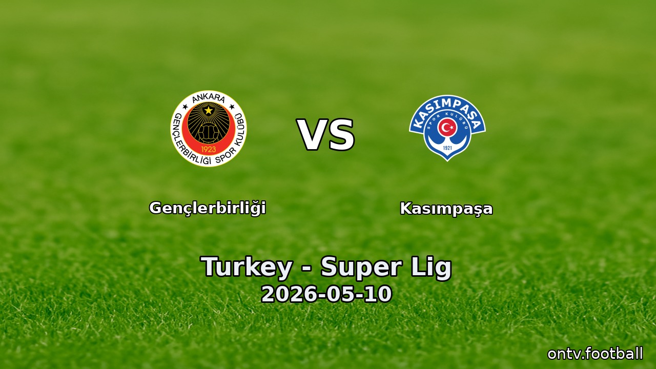 Gençlerbirliği vs Kasımpaşa