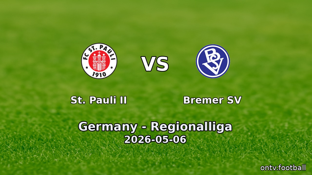 St. Pauli II vs Bremer SV