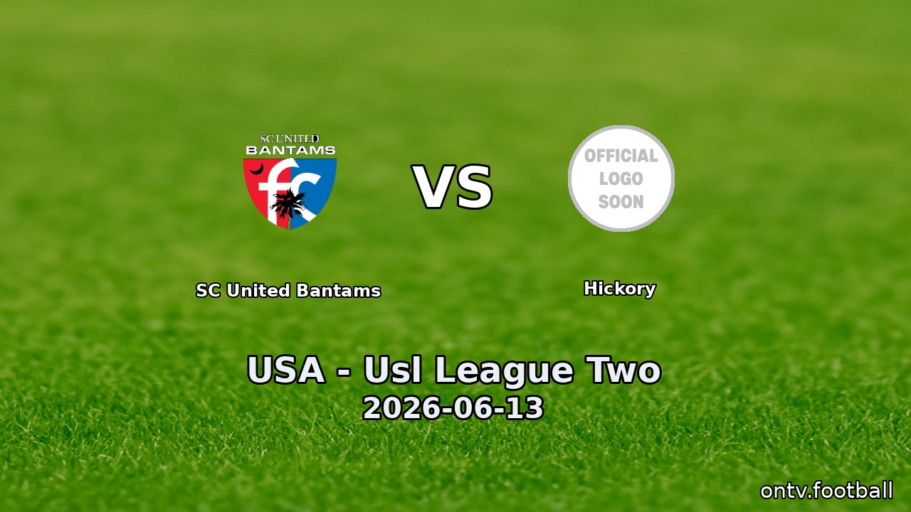 SC United Bantams vs Hickory