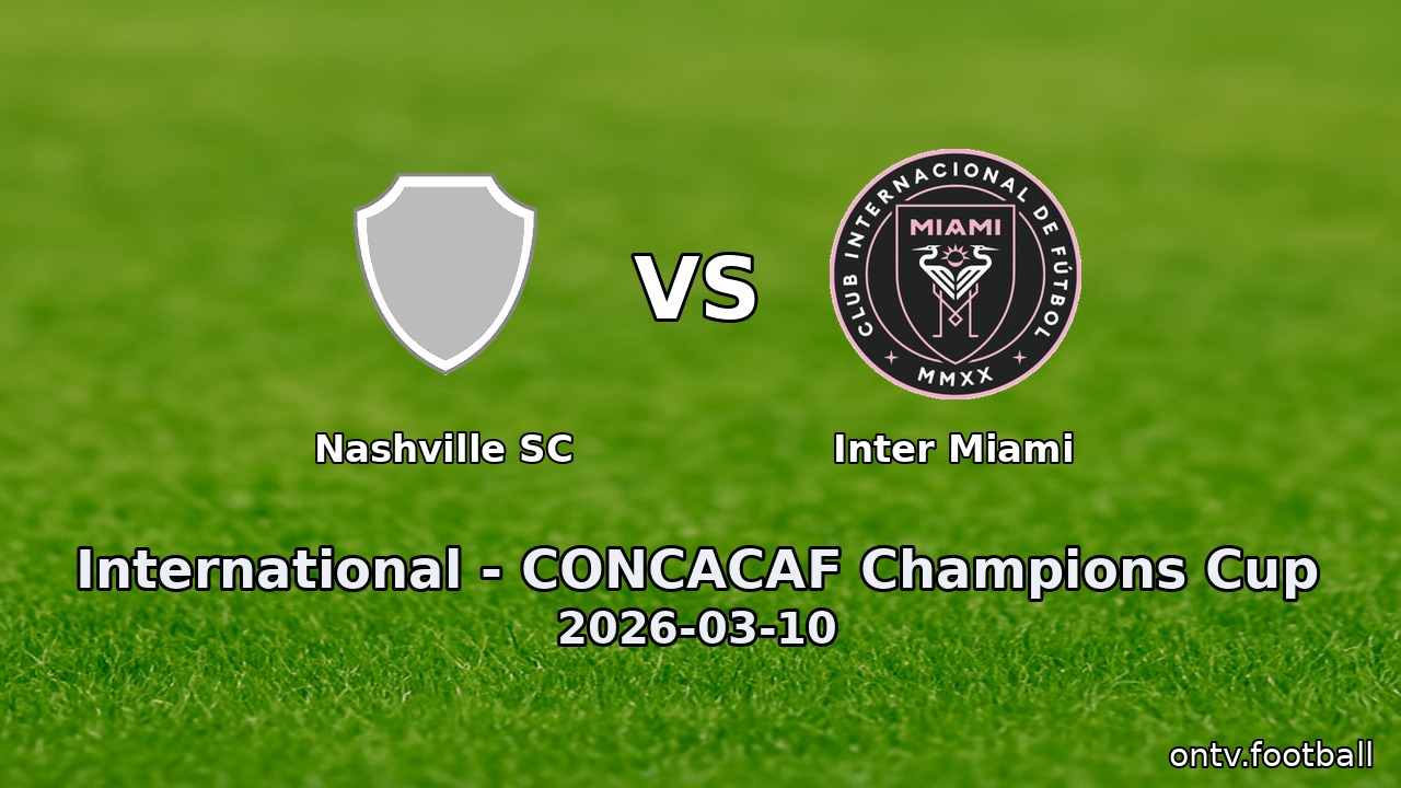 Nashville SC vs Inter Miami