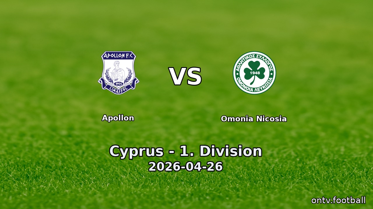 Apollon vs Omonia Nicosia