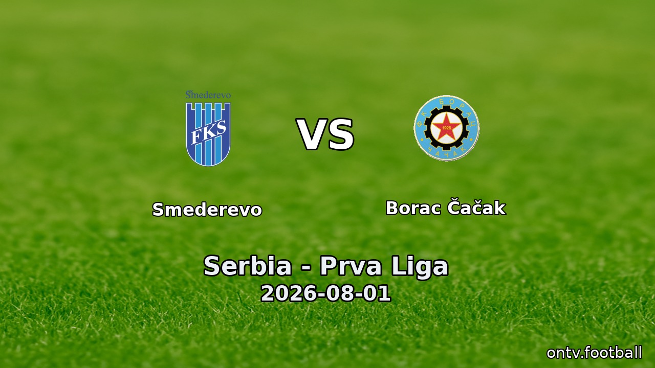 Smederevo vs Borac Čačak