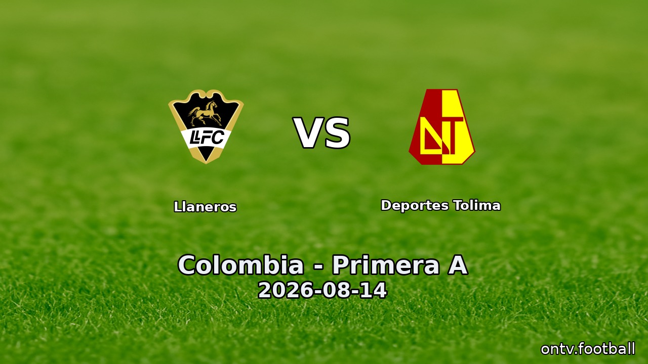Llaneros vs Deportes Tolima
