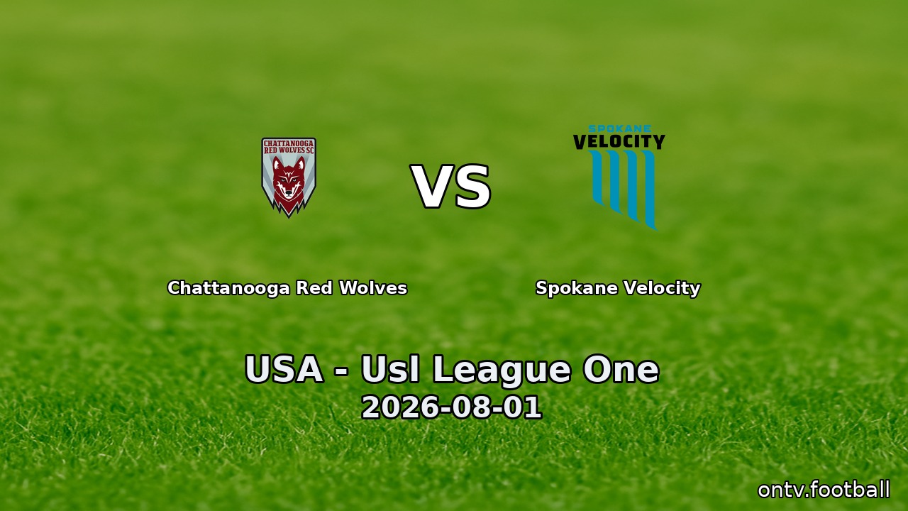 Chattanooga Red Wolves vs Spokane Velocity