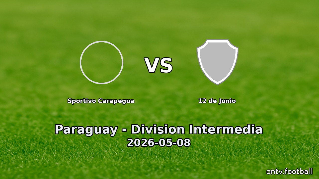 Sportivo Carapegua vs 12 de Junio