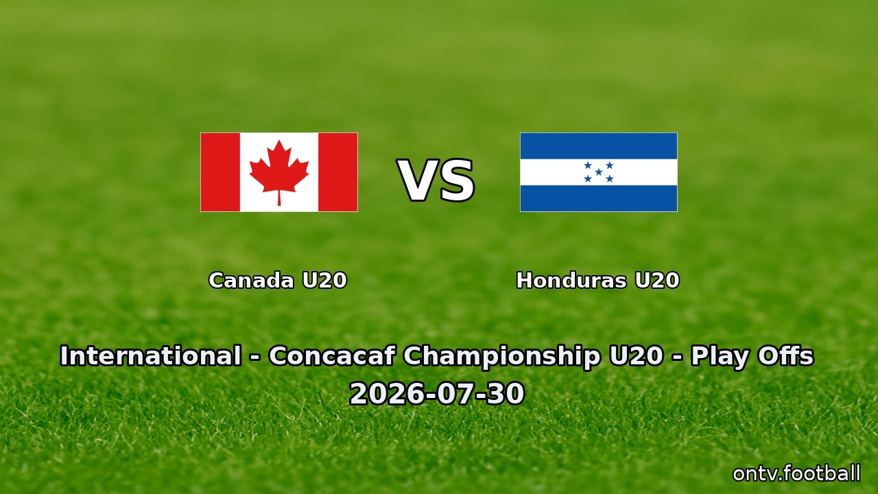 Canada U20 vs Honduras U20