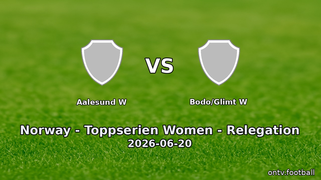 Aalesund W vs Bodo/Glimt W