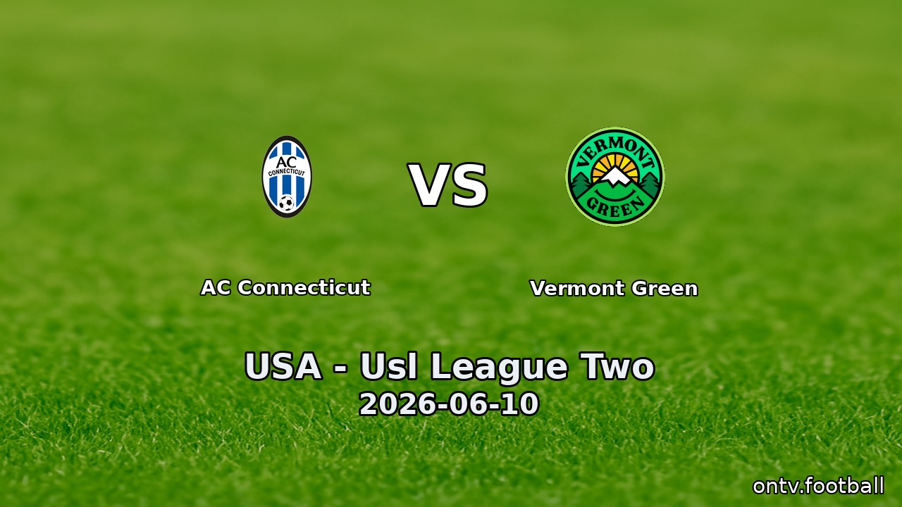 AC Connecticut vs Vermont Green