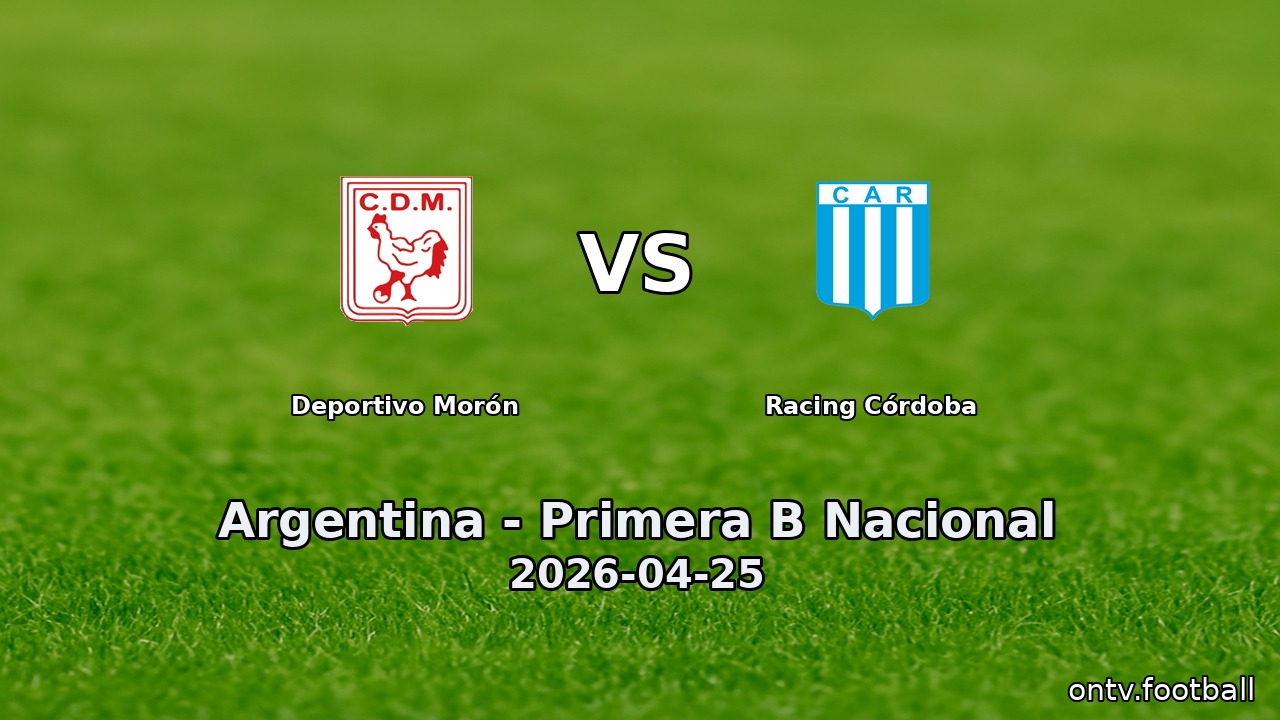 Deportivo Morón vs Racing Córdoba