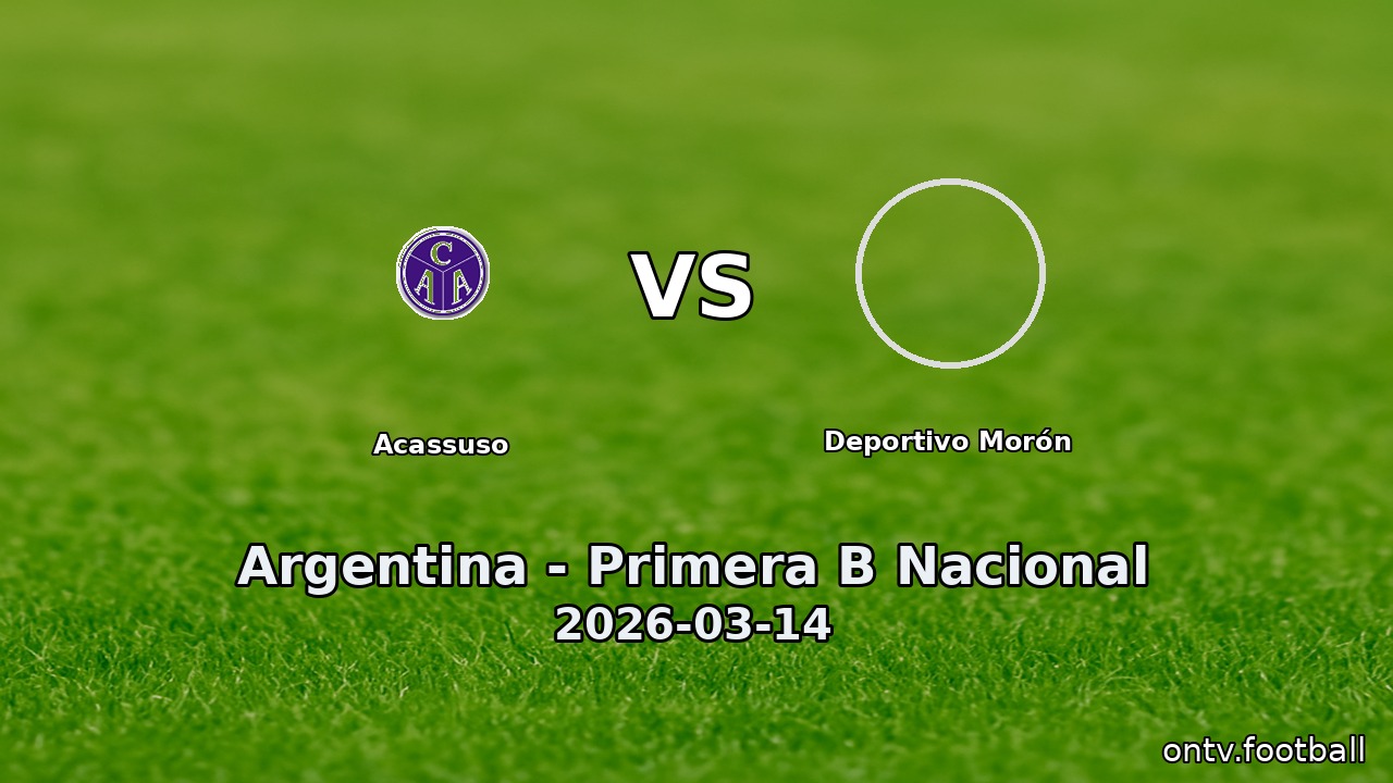 Acassuso vs Deportivo Morón