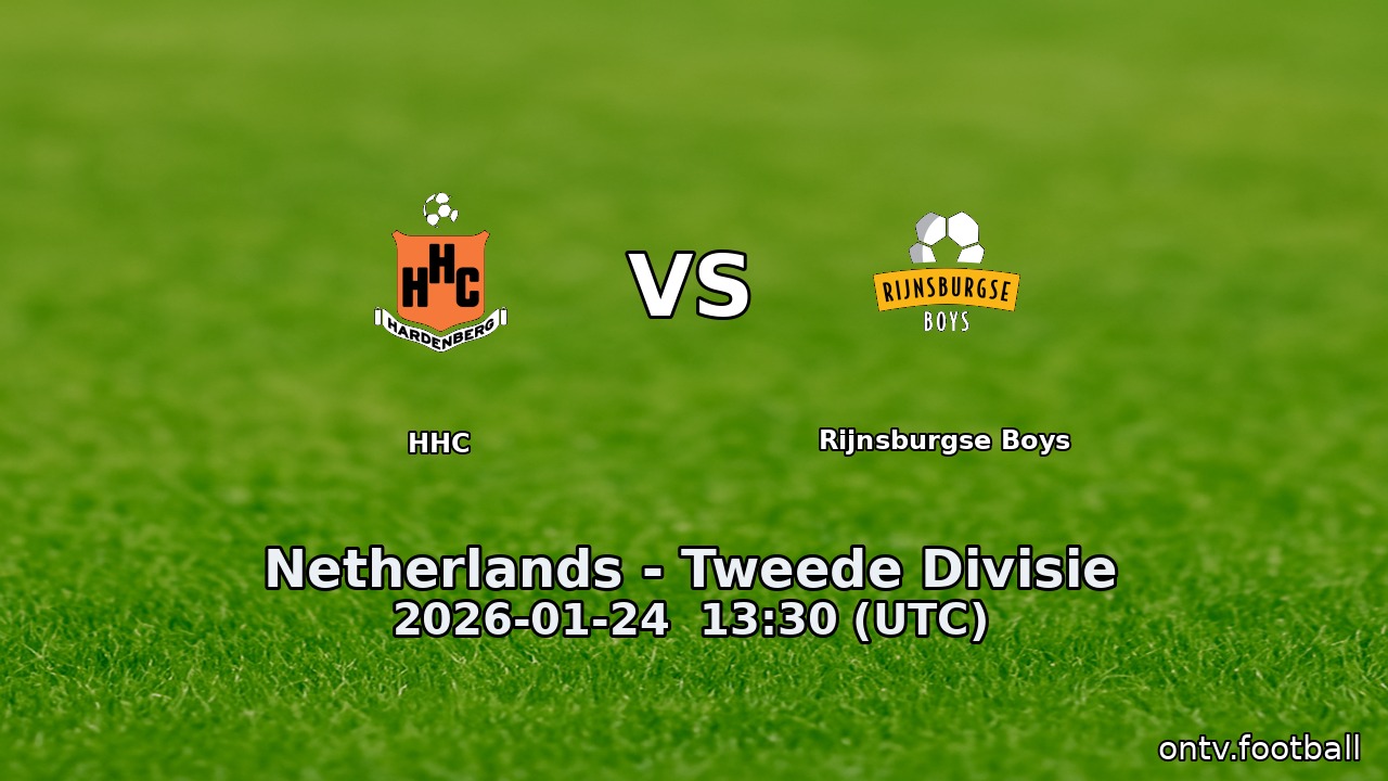 HHC vs Rijnsburgse Boys