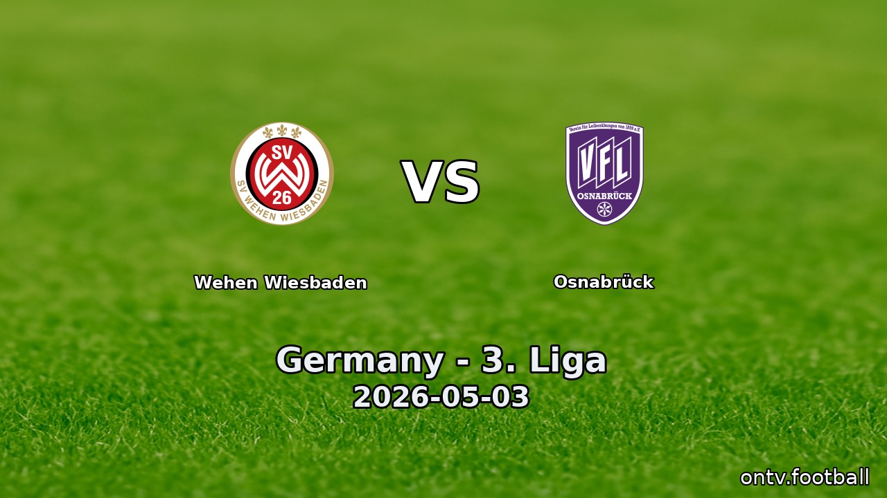Wehen Wiesbaden vs Osnabrück