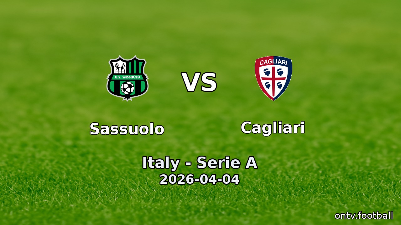 Sassuolo vs Cagliari