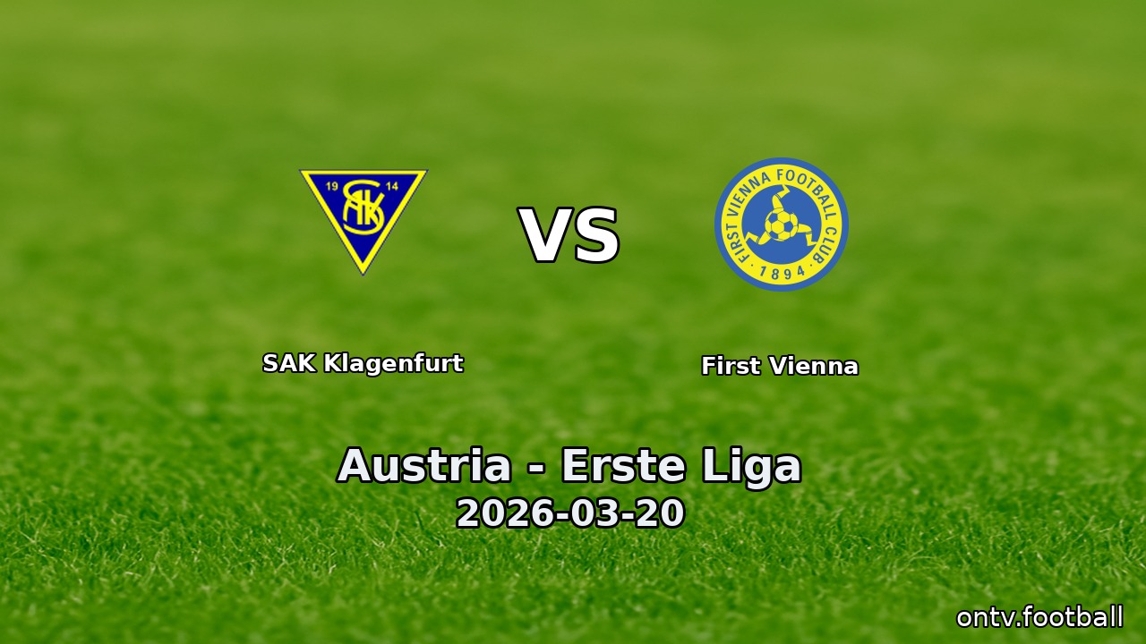 SAK Klagenfurt vs First Vienna