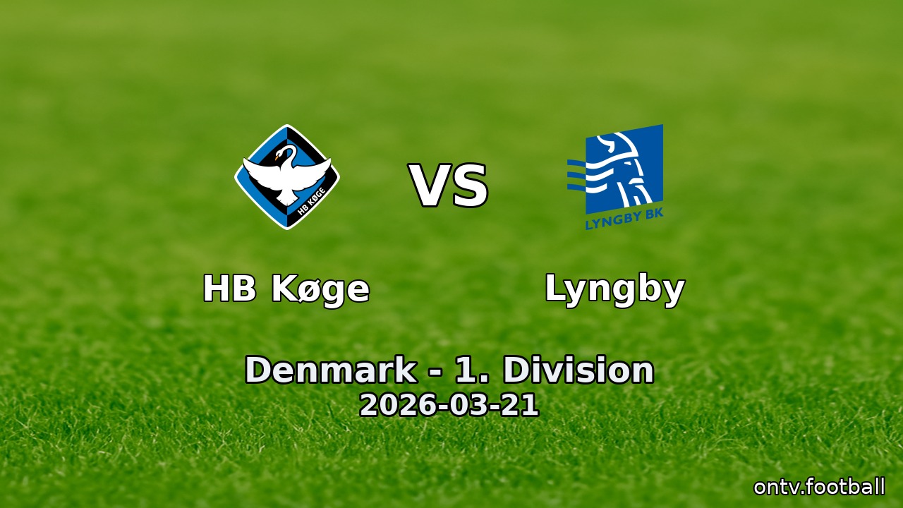 HB Køge vs Lyngby
