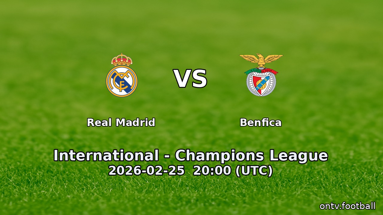 Real Madrid vs Benfica