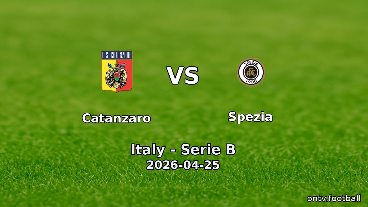 Catanzaro vs Spezia