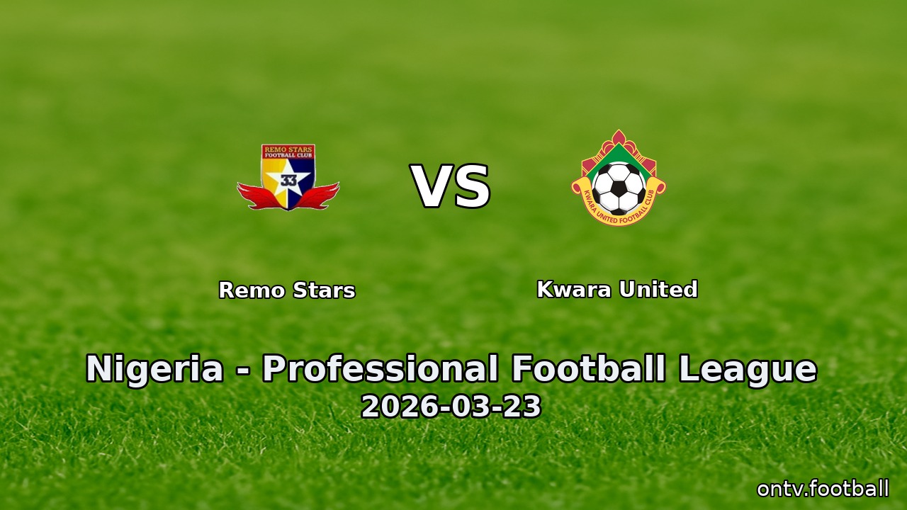 Remo Stars vs Kwara United
