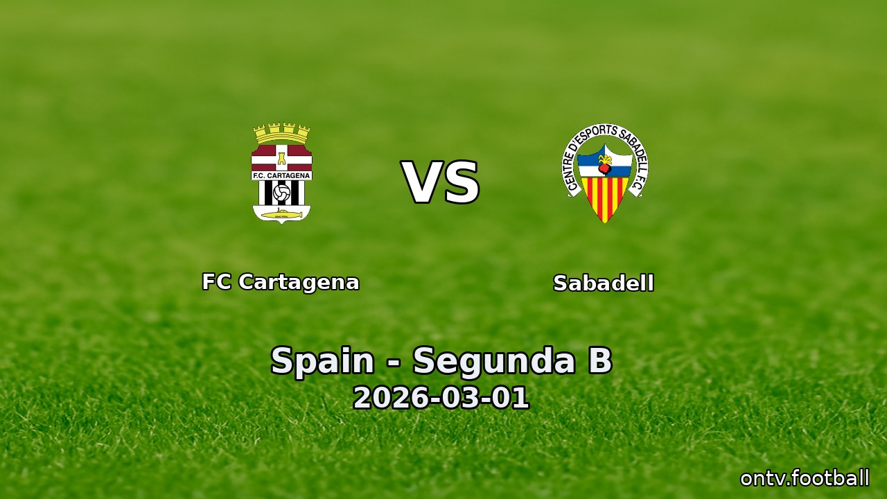 FC Cartagena vs Sabadell
