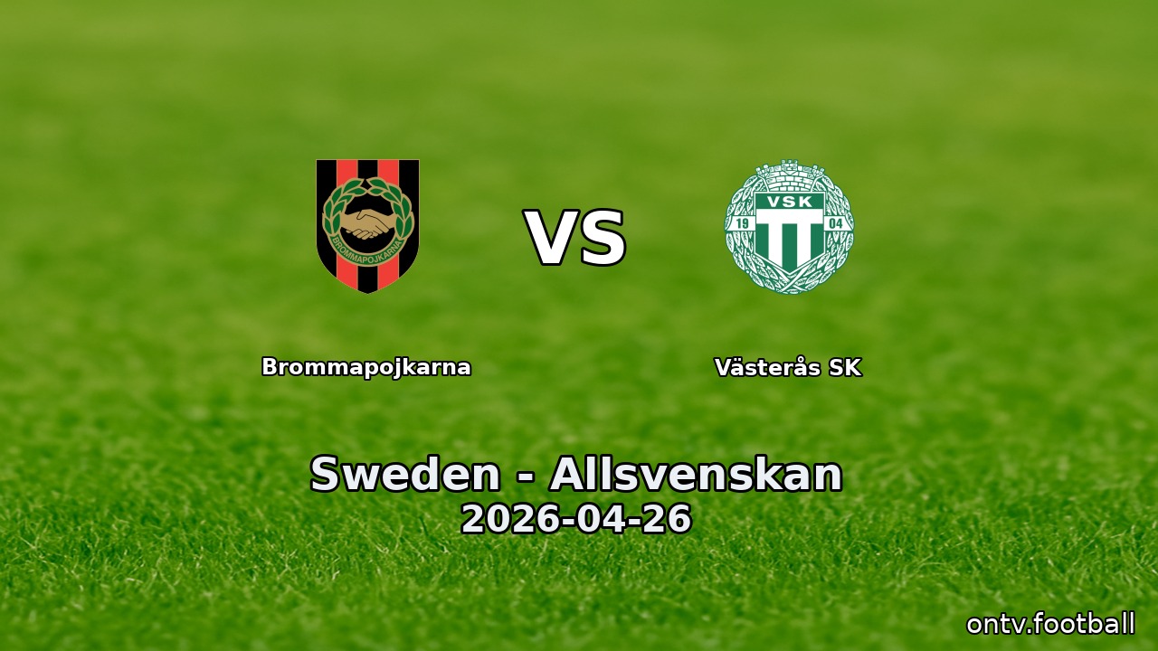 Brommapojkarna vs Västerås SK
