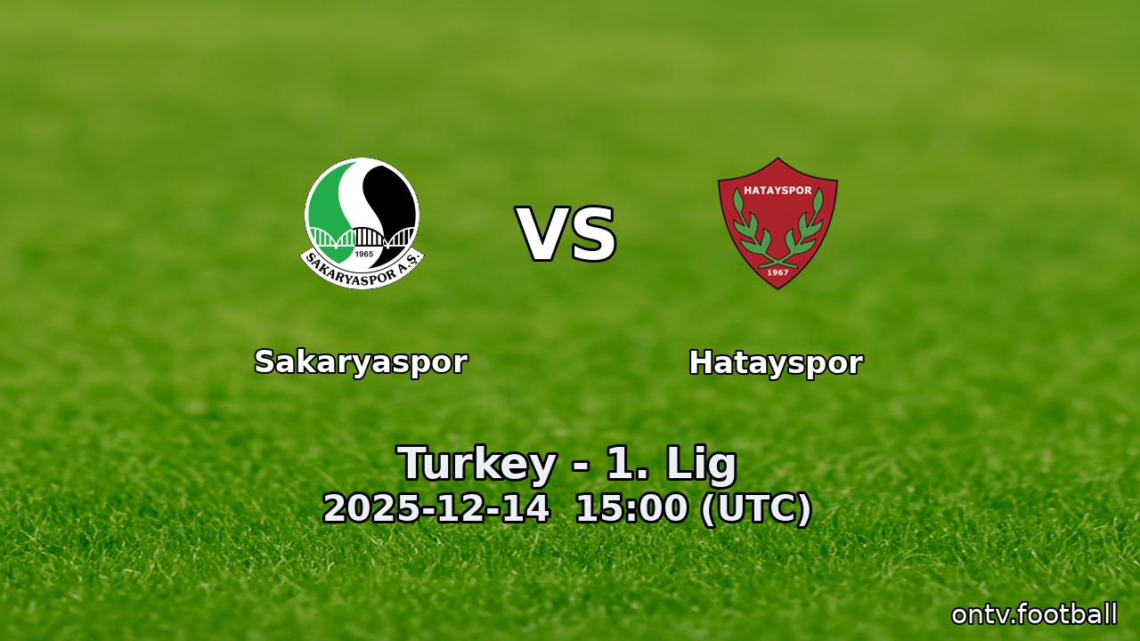 Sakaryaspor vs Hatayspor