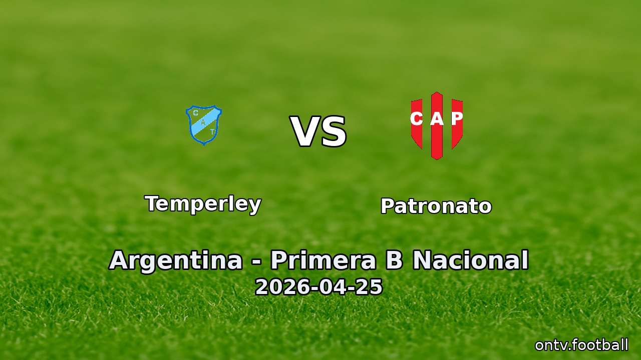 Temperley vs Patronato