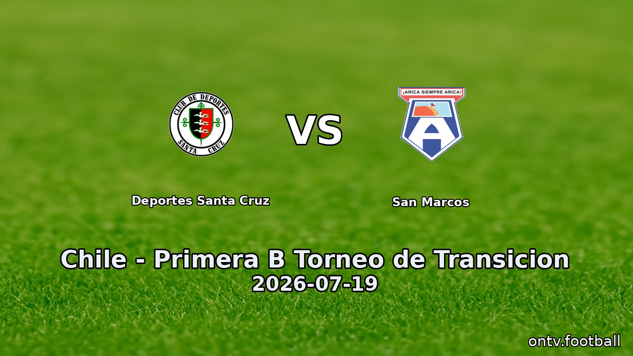 Deportes Santa Cruz vs San Marcos