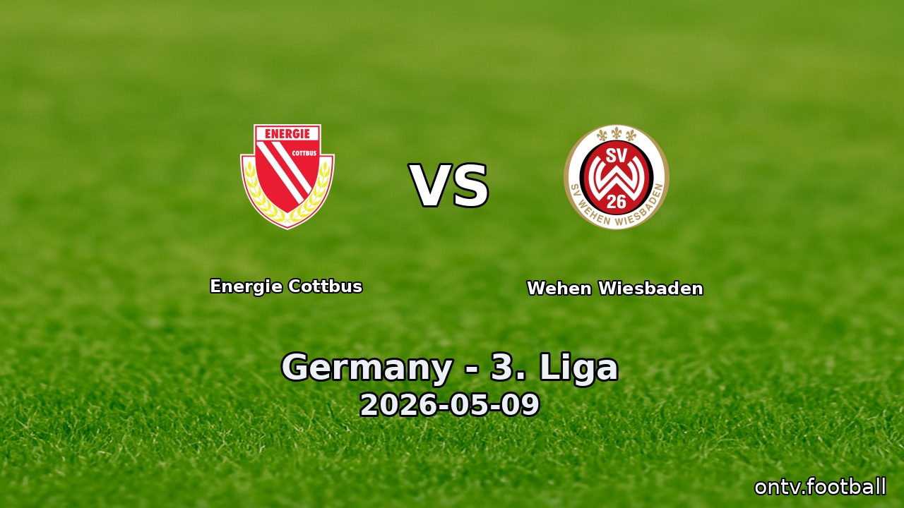 Energie Cottbus vs Wehen Wiesbaden