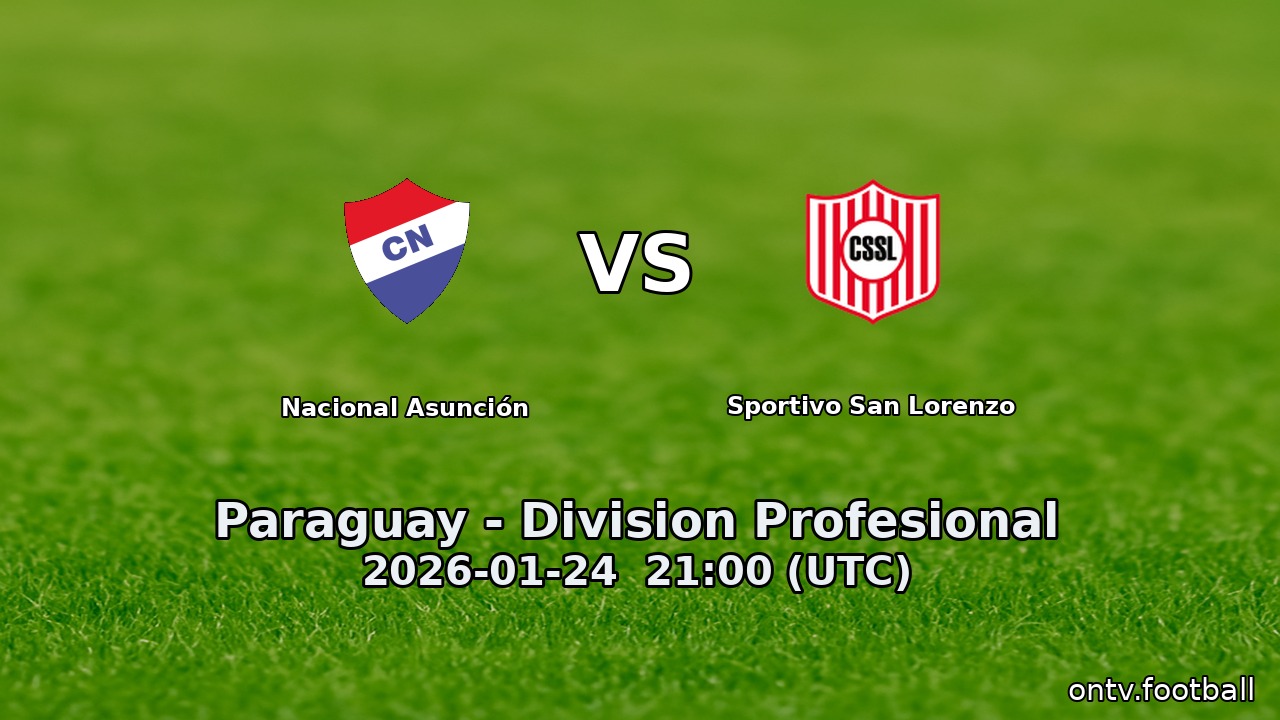 Nacional Asunción vs Sportivo San Lorenzo
