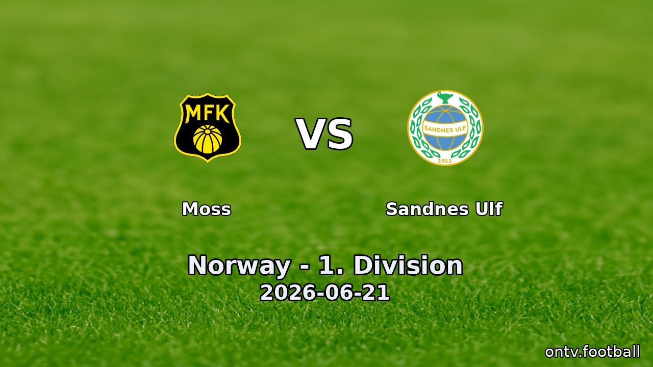 Moss vs Sandnes Ulf