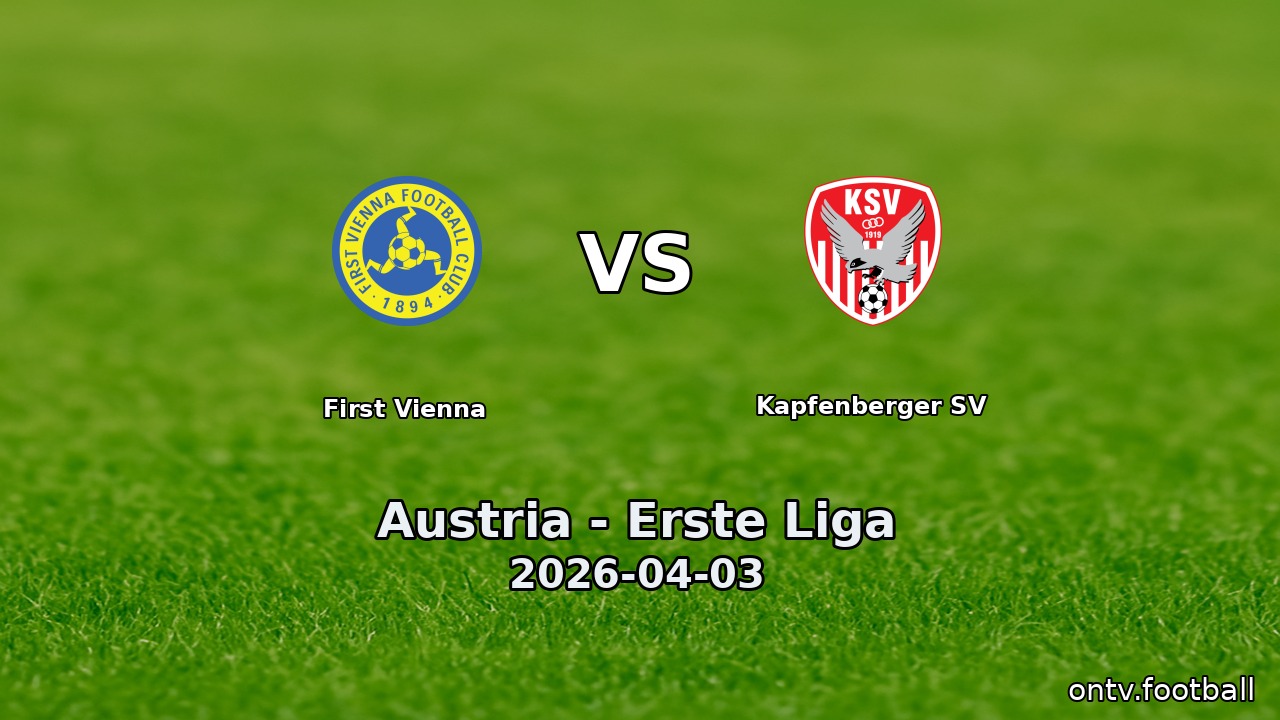 First Vienna vs Kapfenberger SV
