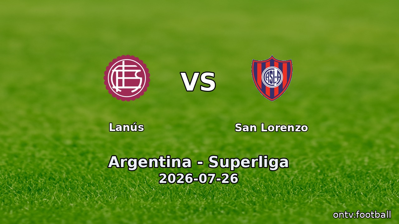 Lanús vs San Lorenzo