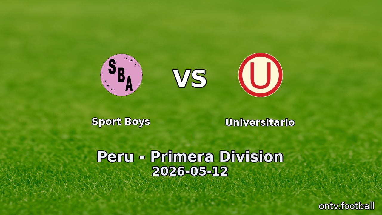 Sport Boys vs Universitario